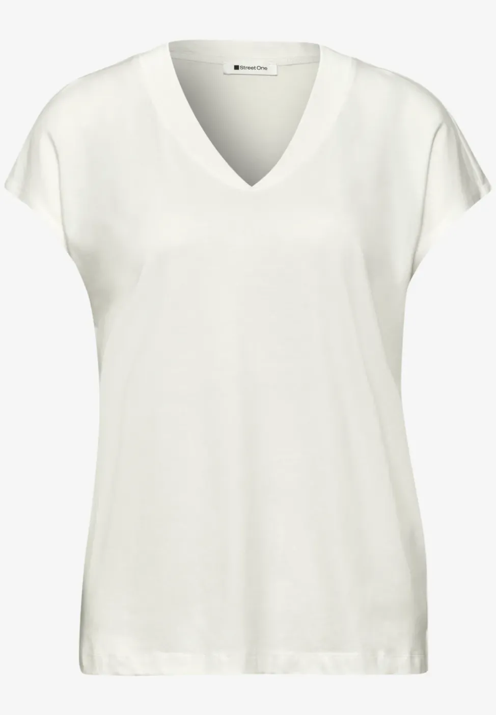 Chemise à épaules tombantes et col en V