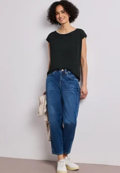 Chemise à épaules tombantes avec ruban décoratif
