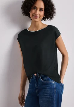 Chemise à épaules tombantes avec ruban décoratif