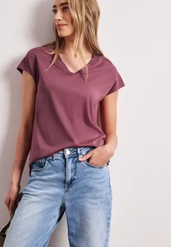 Chemise à épaules tombantes et col en V