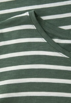 Chemise à rayures dropped shoulder