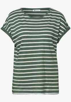 Chemise à rayures dropped shoulder