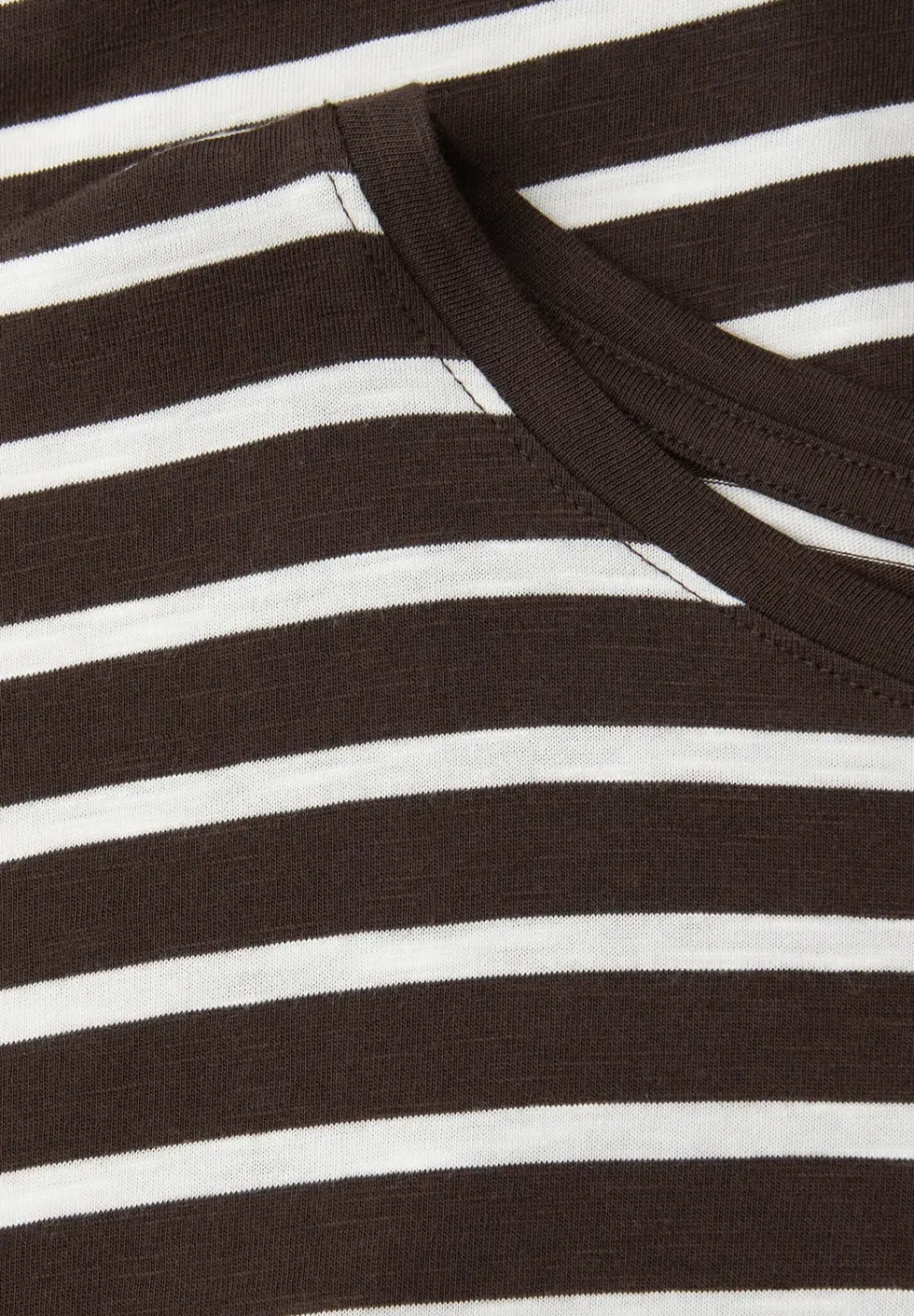 Chemise à rayures dropped shoulder