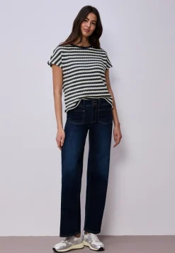 Chemise à rayures dropped shoulder