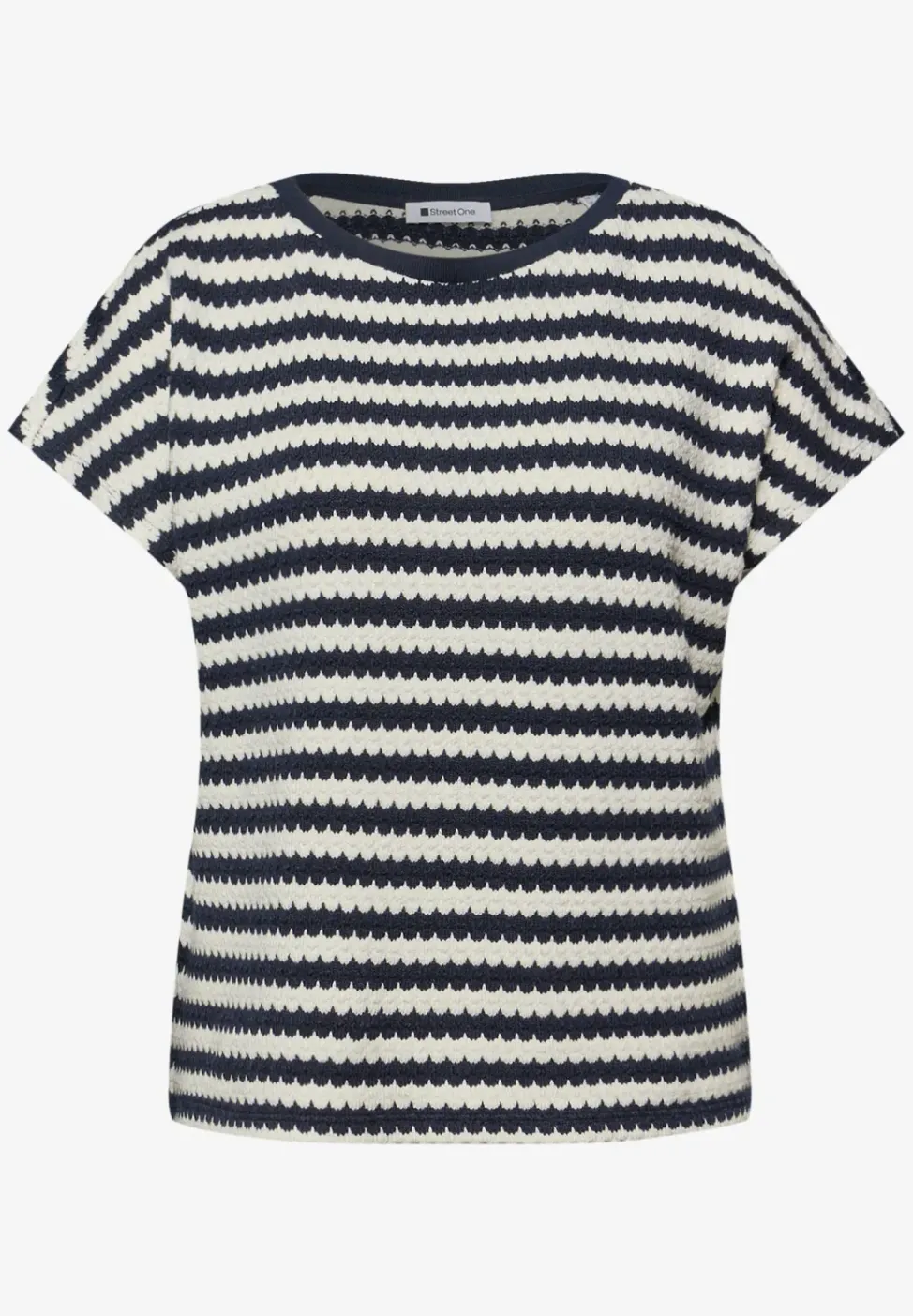 Chemise à rayures dropped shoulder