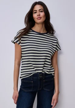 Chemise à rayures dropped shoulder