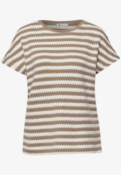 Chemise à rayures dropped shoulder
