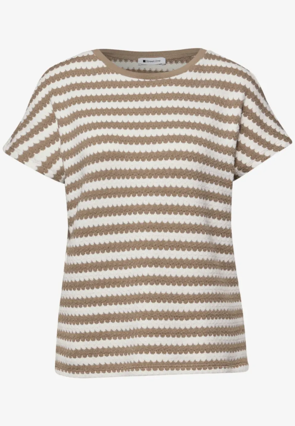 Chemise à rayures dropped shoulder