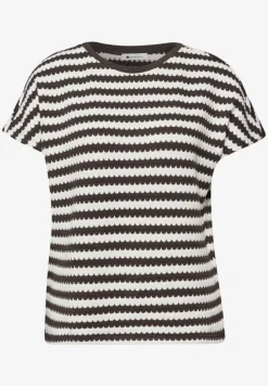 Chemise à rayures dropped shoulder