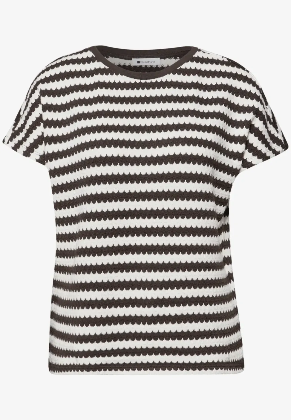 Chemise à rayures dropped shoulder