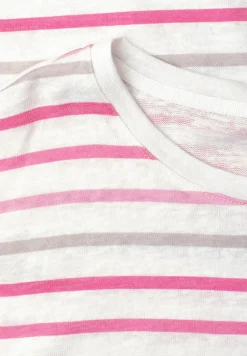 Chemise à rayures dropped shoulder