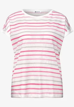 Chemise à rayures dropped shoulder