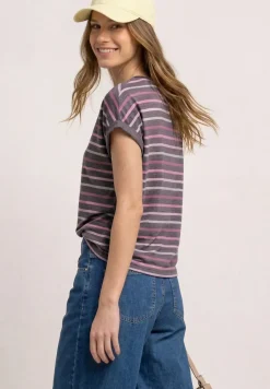 Chemise à rayures épaules Tombantes