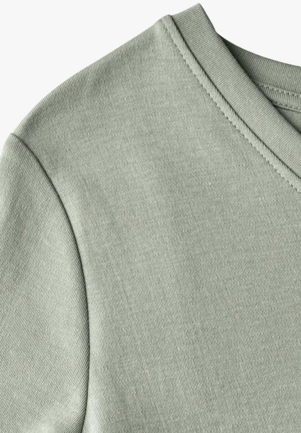 Chemise basique à col en V