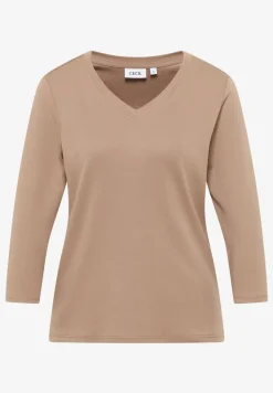 Chemise basique à col en V