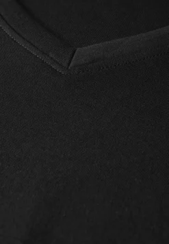 Chemise basique à col en V
