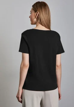 Chemise basique à col en V
