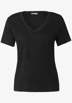 Chemise basique à col en V
