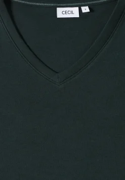 Chemise basique à col en V