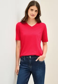 Chemise basique à col en V