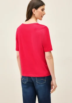Chemise basique à col en V
