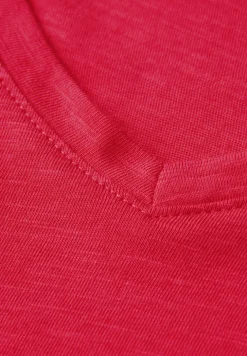 Chemise basique à col en V