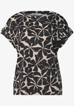 Chemise dropped shoulder à motifs