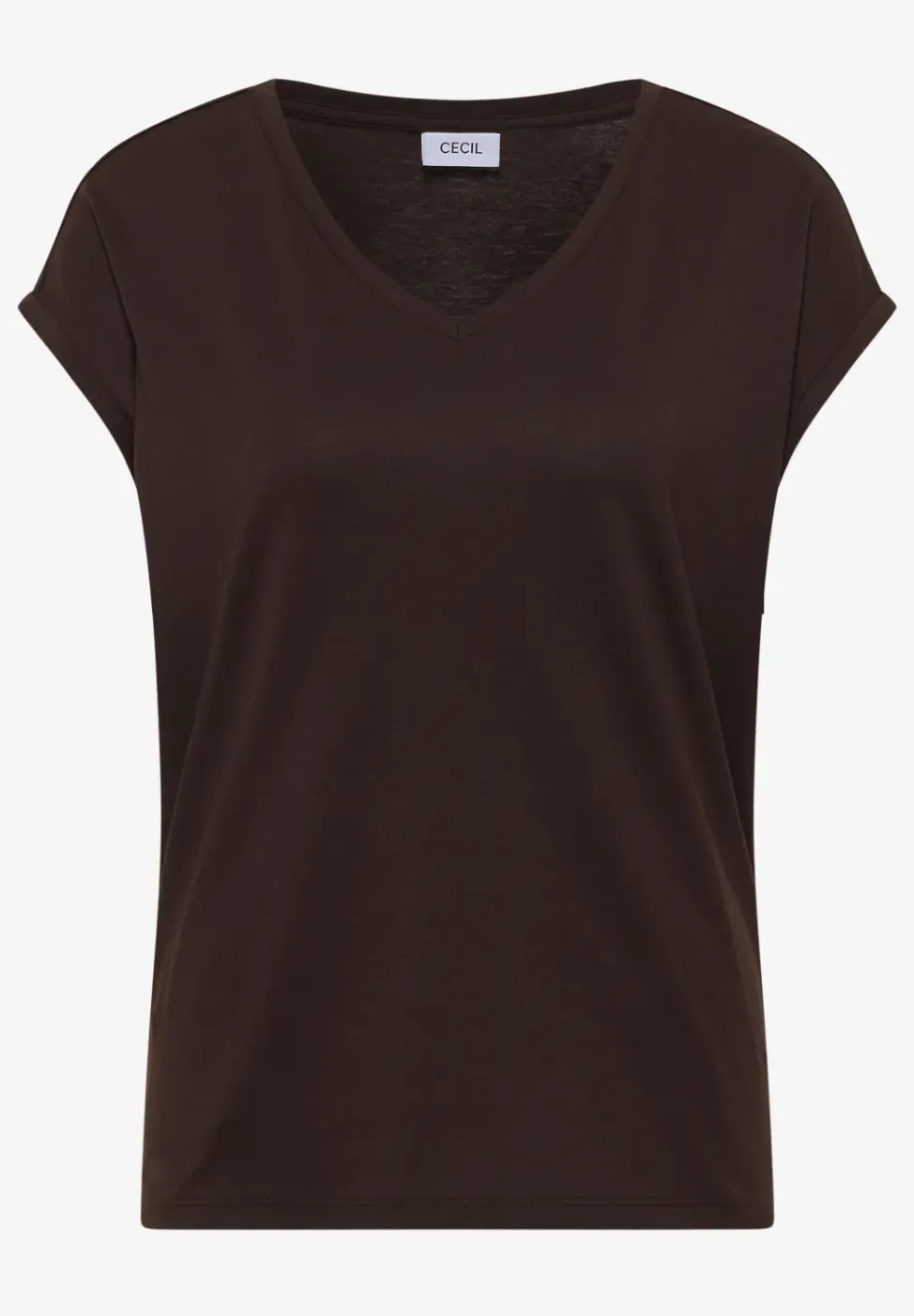 Chemise dropped shoulder avec col en V
