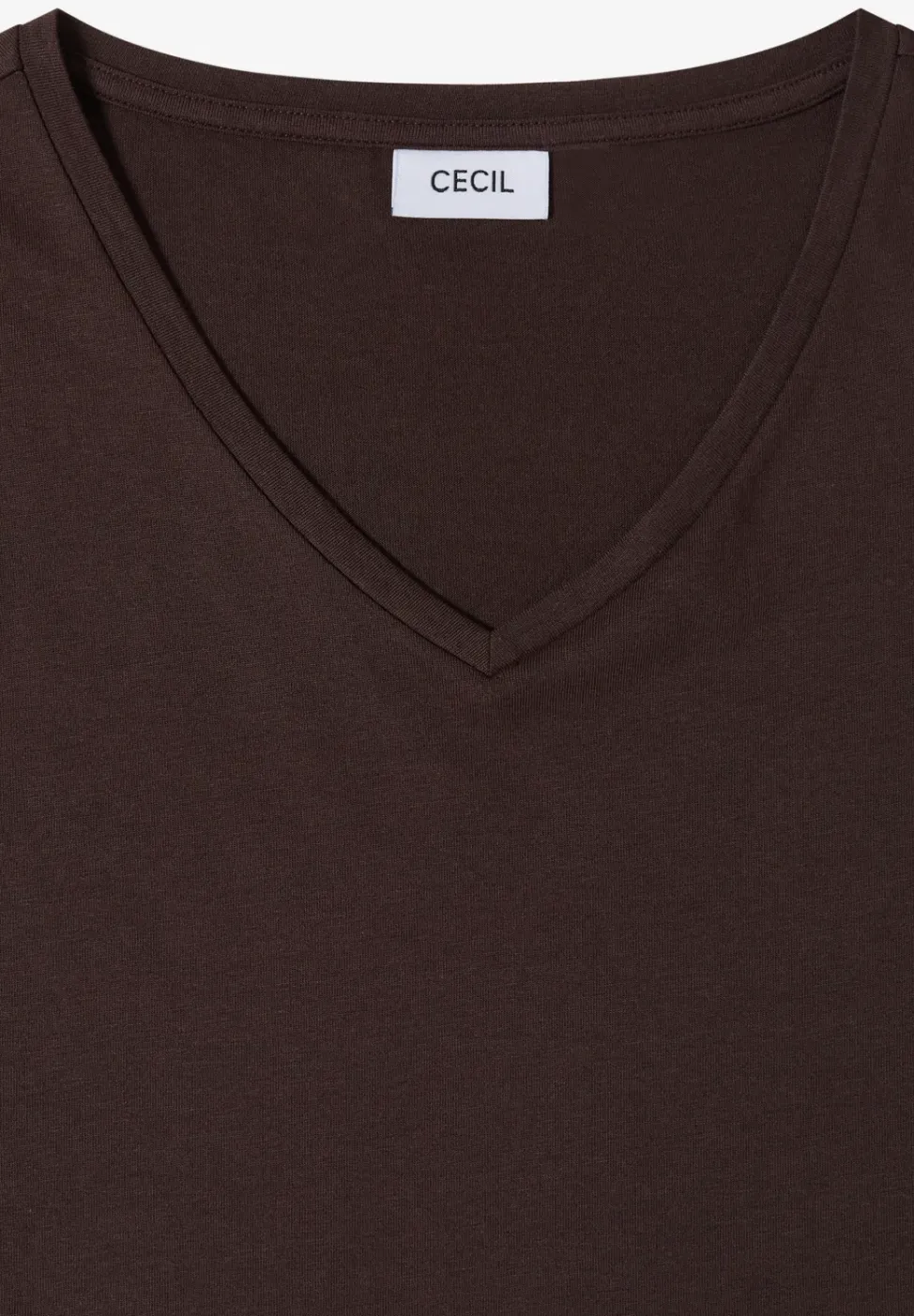 Chemise dropped shoulder avec col en V