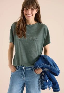 Chemise dropped shoulder aspect lin
