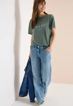 Chemise dropped shoulder aspect lin