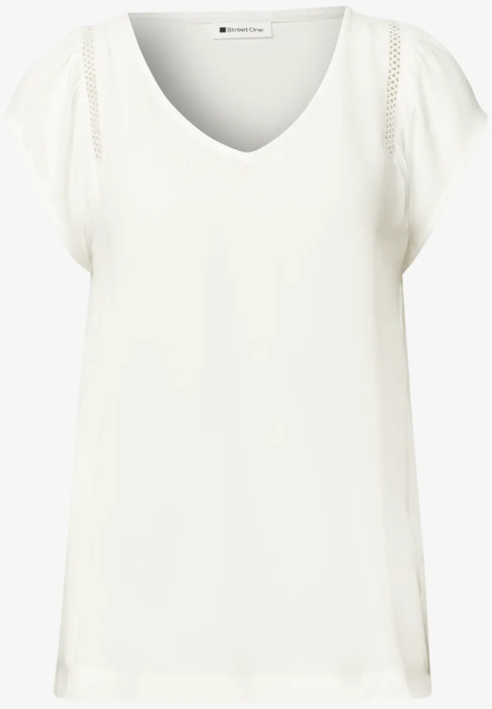 Chemise dropped shoulder avec col en V