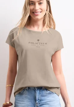 Chemise dropped shoulder avec wording