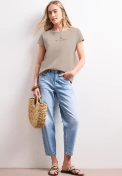Chemise dropped shoulder avec wording
