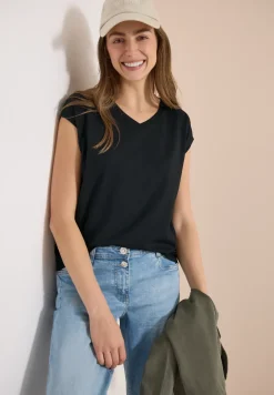 Chemise dropped shoulder avec col en V