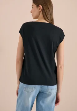 Chemise dropped shoulder avec col en V