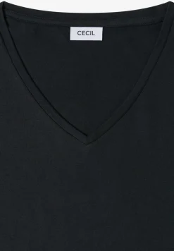 Chemise dropped shoulder avec col en V