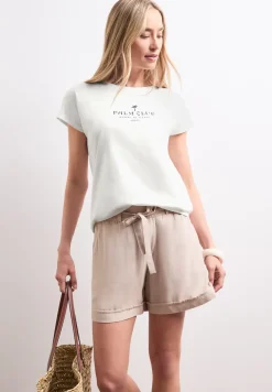 Chemise dropped shoulder avec wording