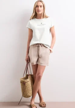 Chemise dropped shoulder avec wording