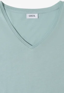 Chemise dropped shoulder avec col en V