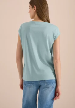 Chemise dropped shoulder avec col en V