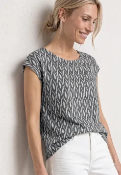Chemise dropped shoulder au look dévoré