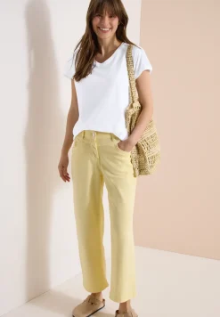 Chemise dropped shoulder avec détail en dentelle