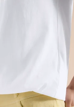 Chemise dropped shoulder avec détail en dentelle
