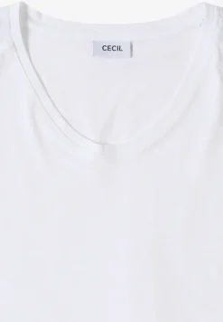 Chemise dropped shoulder avec détail en dentelle