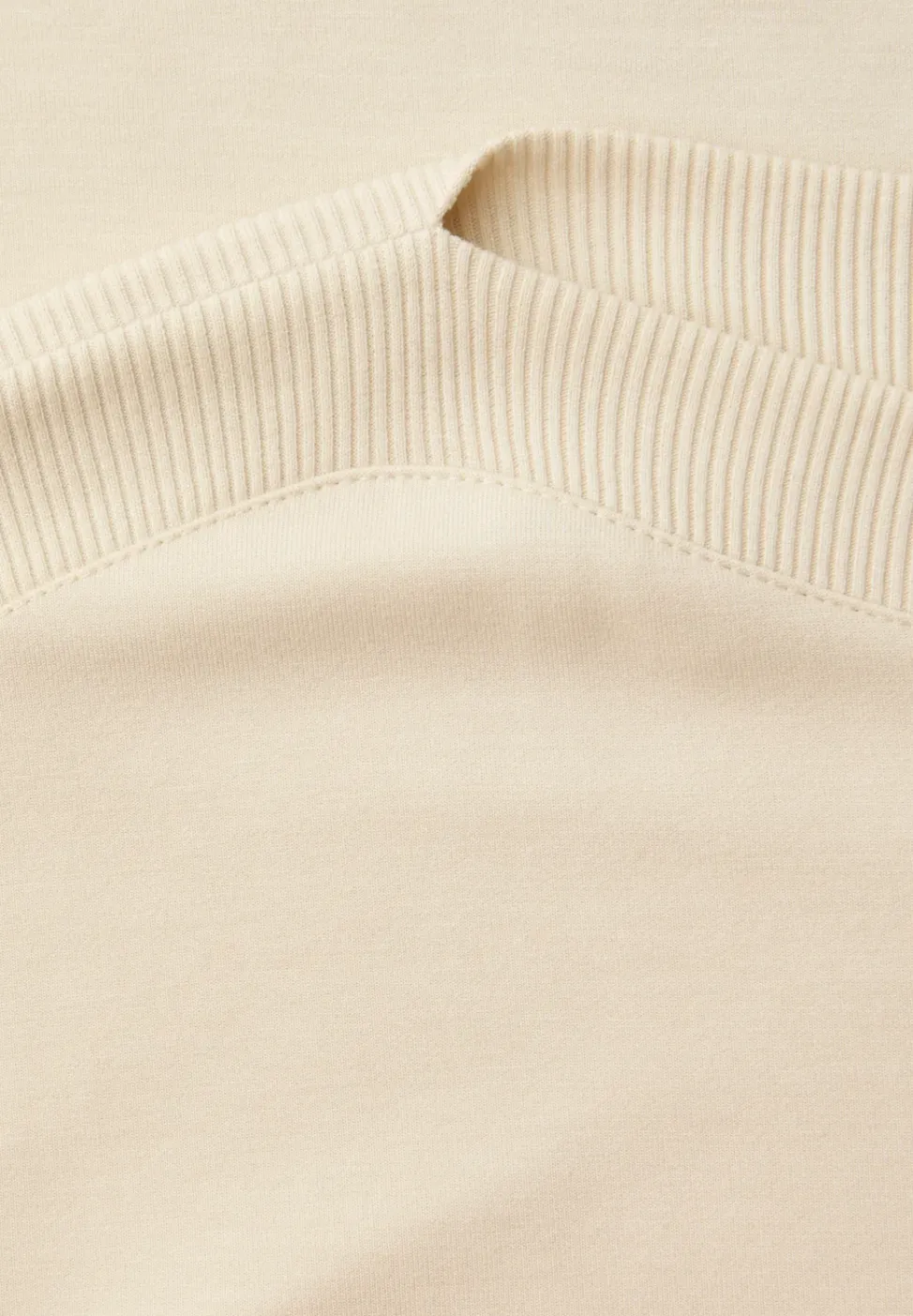 Chemise dropped shoulder avec détail côtelé