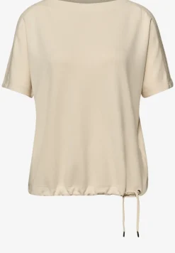 Chemise dropped shoulder avec détail côtelé
