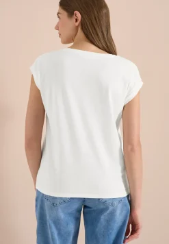 Chemise dropped shoulder avec col en V