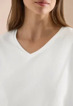 Chemise dropped shoulder avec col en V