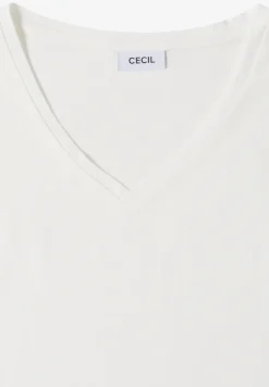 Chemise dropped shoulder avec col en V